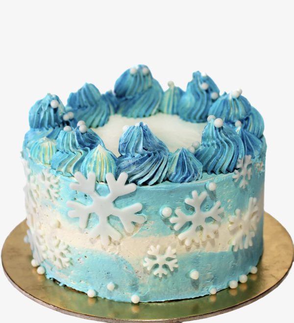 jegvarazs torta hopelyhes diszitessel
