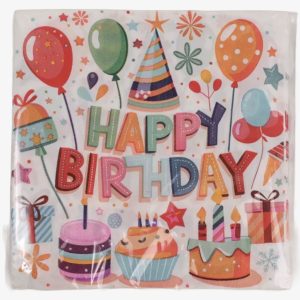 Szalvéta  Happy birthday (20 db)