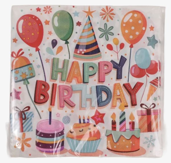happy birthday szalvéta