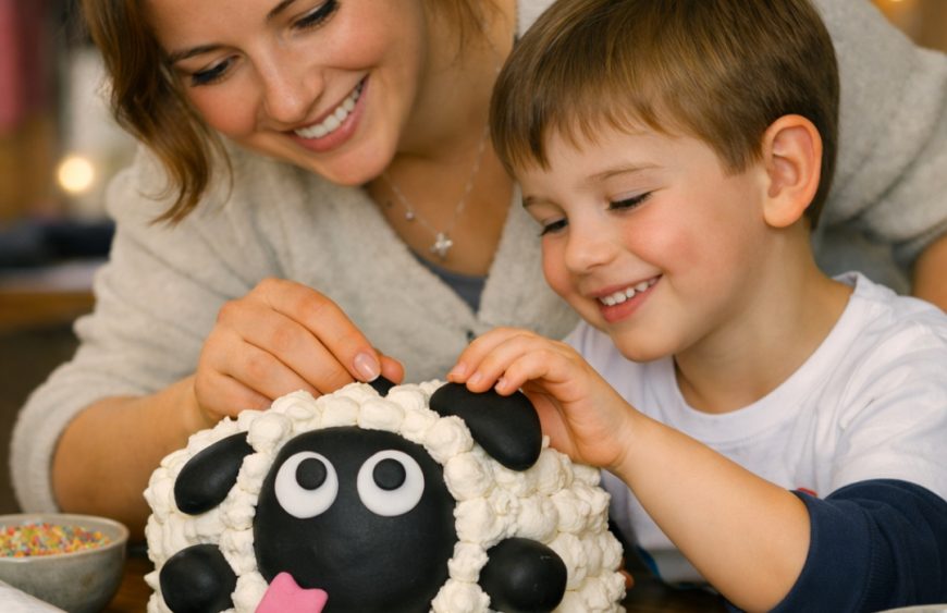 Gyerek és anyuka közös DIY szülinapi tortával