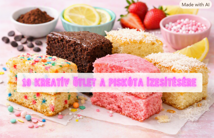 Többféle piskóta: funfetti, kakaós, rózsaszín és kókuszos – Máááz stílusban